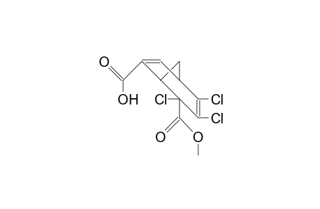 2,3,4-Trichloro-bicyclo(3.2.1)octa-3,6-diene-2,7-dicarboxylic acid, 2-methyl ester