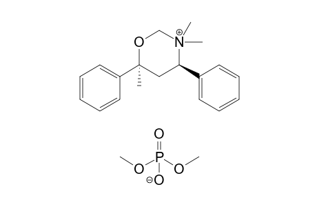 (4R*,6S*)-3,3,6-Trimethyl-4,6-diphenyltetrahydro-1,3-oxazinium dimethyl phosphate