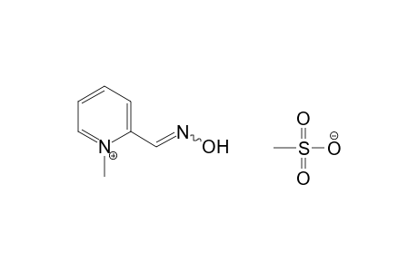 2-formyl-1-methylpyridinium methanesulfonate, oxime