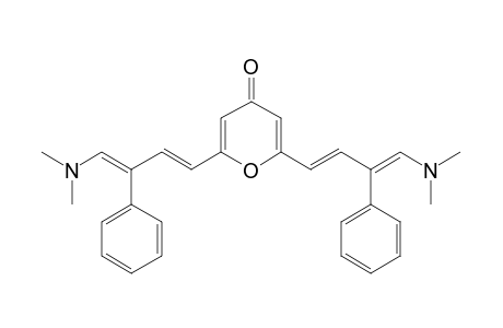 2,6-bis[(1E,3Z)-4-(dimethylamino)-3-phenyl-buta-1,3-dienyl]pyran-4-one