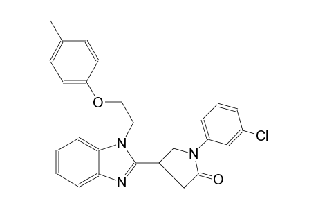 2-pyrrolidinone, 1-(3-chlorophenyl)-4-[1-[2-(4-methylphenoxy)ethyl]-1H-benzimidazol-2-yl]-