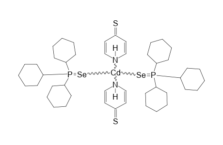 [BIS-(TRICYCLOHEXYL-SELENOXO-LAMBDA(5)-PHOSPHONYL)]-[BIS-(1H-PYRIDINE-4-THIONE)]-CADMIUM-COMPLEX