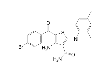 4-amino-5-(p-bromobenzoyl)-2-(2,4-xylidino)-3-thiophenecarboxamide