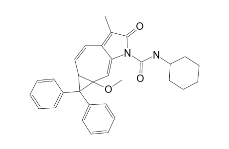 (3RS,5SR)-N-CYCLOHEXYL-3-METHOXY-9-METHYL-10-OXO-4,4-DIPHENYL-4-AZATRICYCLO-[6.3.0.0(3,5)]-UNDECA-1,6,8-TRIENE-11-CARBOXAMIDE