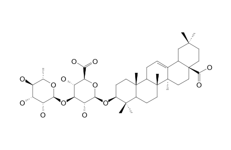 3-O-BETA-[RHAMNOPYRANOSYL-(1->3)-GLUCURONOPYRANOSYL]-OLEANOLIC-ACID