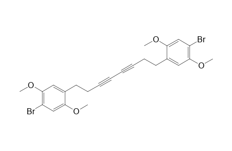 1-bromo-4-[8-(4-bromo-2,5-dimethoxyphenyl)octa-3,5-diynyl]-2,5-dimethoxybenzene