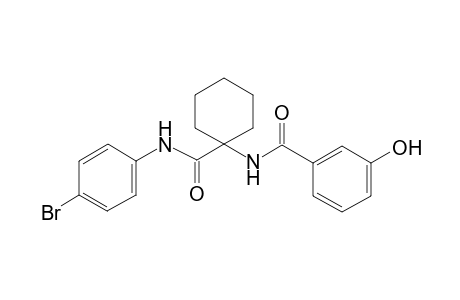 N-[1-[(4-bromoanilino)-oxomethyl]cyclohexyl]-3-hydroxybenzamide