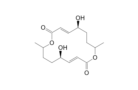 (3E,5S,11E,13R)-5,13-dihydroxy-8,16-dimethyl-1,9-dioxacyclohexadeca-3,11-diene-2,10-dione