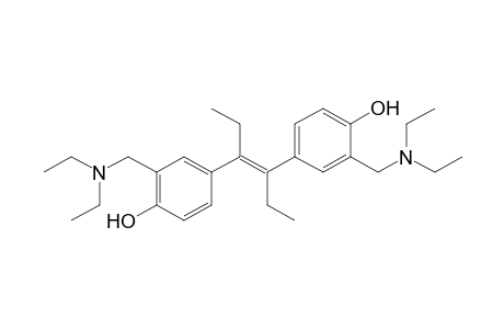 trans-3,3'-BIS[(DIETHYLAMINO)METHYL]-alpha,alpha'-DIETHYL-4,4'-STILBENEDIOL