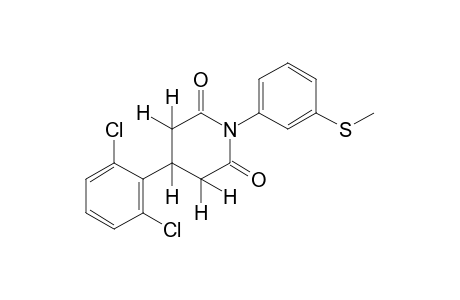 3-(2,6-dichlorophenyl)-N-[m-(methylthio)phenyl]glutarimide