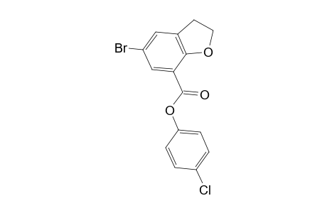 Benzothiophene-7-carboxylic acid, 2,3-dihydro-5-bromo-, 4-chlorophenyl ester