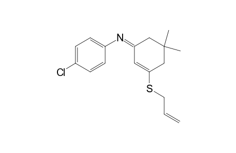 N-[3-(allylthio)-5,5-dimethyl-2-cyclohexen-1-ylidene]-p-chloroaniline