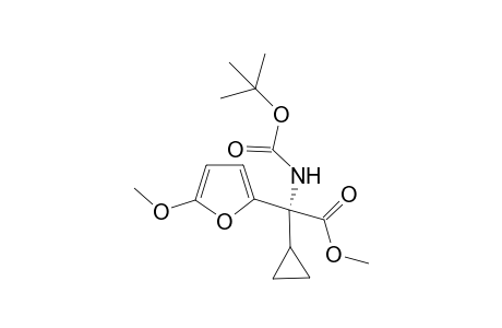 (R)-Methyl 2-N-tert-Butoxycarbonylamino-2-cyclopropyl-(5-methoxyfuran-2-yl)acetate