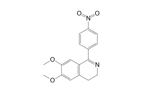 3,4-dihydro-6,7-dimethoxy-1-(p-nitrophenyl)isoquinoline