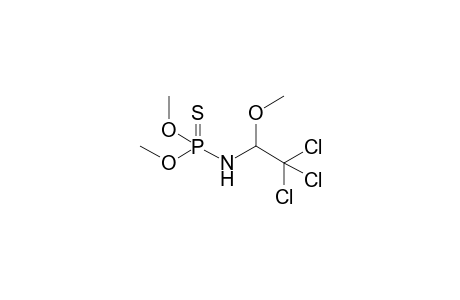 O,O-DIMETHYLTHIOPHOSPHORSAEURE-N-(1-METHOXY-2,2,2-TRICHLORETHYL)-AMIDE