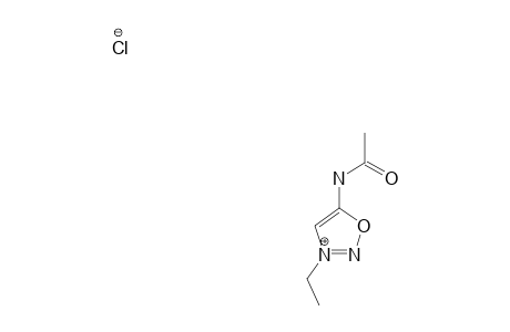 3-ETHYL-ACETYLAMINO-1,2,3-OXADIAZOLE_CHLORIDE