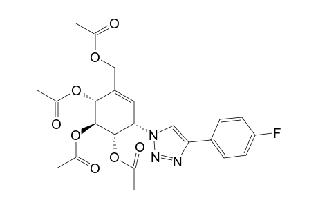 1S,2S,3R,6S)-4-(Acetoxymethyl)-6-[4-(4-fluorophenyl)-1H-1,2,3-triazol-1-yl]cyclohex-4-ene-1,2,3-triyl Triacetate