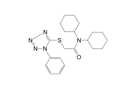 N,N-dicyclohexyl-2-[(1-phenyl-1H-tetraazol-5-yl)sulfanyl]acetamide