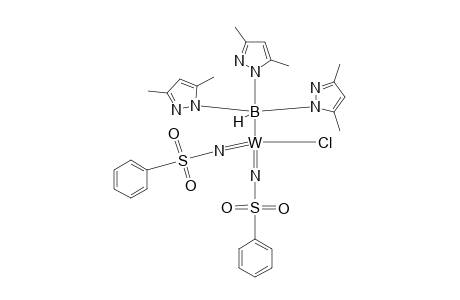 Chloro-bis[(phenylsulfonyl)imido]-[ tris(3,5-dimethyl-1-pyrazolyl)hydrodoborato] tungsten (VI)