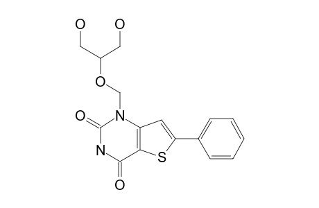 1-[2-HYDROXY-1-(HYDROXY-METHYL)-ETHOXY-METHYL]-6-PHENYL-THIENO-[3,2-D]-PYRIMIDINE-2,4-DIONE