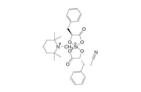 (DELTA,S,S)-BIS-[3-PHENYL-LACTATO-(2-)-O(1),O(2)]-[(2,2,6,6-TETRAMETHYLPIPERIDINIO)-METHYL]-SILICATE-ACETONITRILE;MAJOR-ISOMER