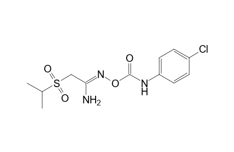 O-[(p-chlorophenyl)carbamoyl]-2-(isopropylsulfonyl)acetamidoxime