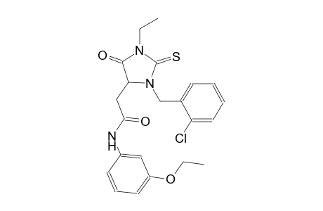 2-[3-(2-chlorobenzyl)-1-ethyl-5-oxo-2-thioxo-4-imidazolidinyl]-N-(3-ethoxyphenyl)acetamide