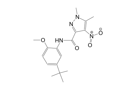 N-(5-tert-butyl-2-methoxyphenyl)-1,5-dimethyl-4-nitro-1H-pyrazole-3-carboxamide