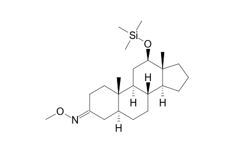 12.BETA.-[(TRIMETHYLSILYL)OXY]-5.ALPHA.-ANDROSTAN-3-ONE(3-O-METHYLOXIME)