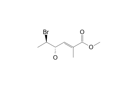 METHYL-(2E,4R*,5S*)-5-BROMO-4-HYDROXY-2-METHYL-2-HEXENOATE