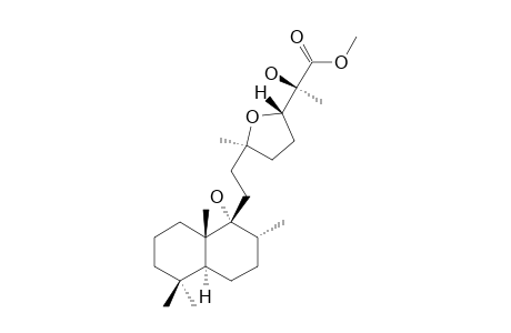 #13D;(3'S,6'S)-METHYL-2-HYDROXY-2-[5-[2-(9,10-(TRANS)-1-HYDROXY-2-ALPHA,5,5,9-BETA-TETRAMETHYLDECAHYDRO-NAPHTHALEN-1-YL)-ETHYL]-5-METHYLTETRAHYDROFURAN-2-YL]-P