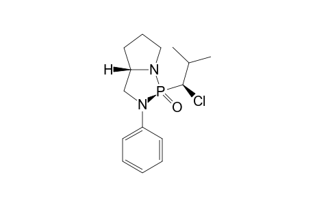 (1S,3aS)-1-((R)-1-Chloro-2-methyl-propyl)-2-phenyl-hexahydro-pyrrolo[1,2-c][1,3,2]diazaphopsphole 1-oxide