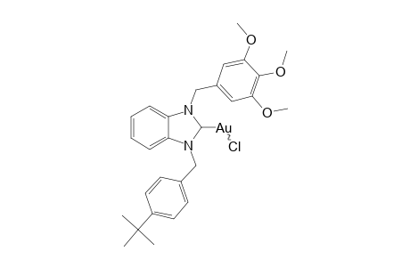 CHLORO-[1-(3,4,5-TRIMETHOXYBENZYL)-3-(TERT.-BUTYLBENZYL)-BENZIMIDAZOLE-2-YLIDENE]-GOLD-(I)