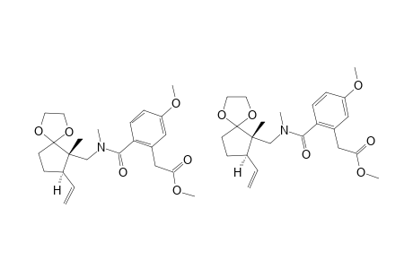 [5-METHOXY-2-[N-METHYL-(6-METHYL-7-VINYL-1,4-DIOXASPIRO-[4,4]-NONAN-6-YL-METHYLCARBONYL]-PHENYL]-ACETIC-ACID-METHYLESTER