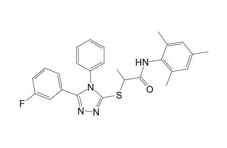 propanamide, 2-[[5-(3-fluorophenyl)-4-phenyl-4H-1,2,4-triazol-3-yl]thio]-N-(2,4,6-trimethylphenyl)-