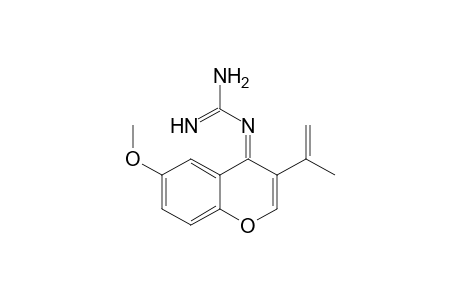 1-(6-Methoxy-3-(1-methylvinyl)-4H-chromen-4-ylidene)guanidine