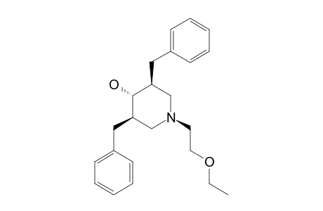 1-(2-ETHOXYETHYL)-DIBENZYLPIPERID-4-OL;EQUATORIAL_FORM