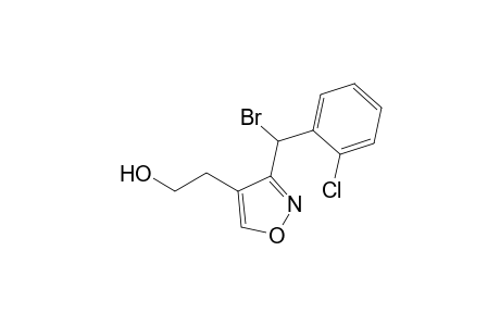 2-[3-[bromanyl-(2-chlorophenyl)methyl]-1,2-oxazol-4-yl]ethanol