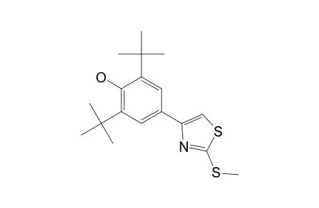 2,6-di-tert-butyl-4-[2-(methylthio)-4-thiazolyl]phenol