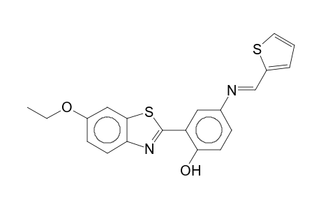 2-(6-Ethoxy-2-benzothiazolyl)-4-(2-thienylmethyleneamino)phenol