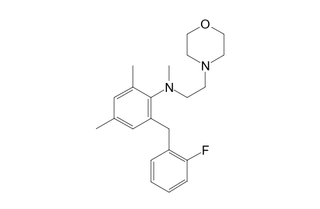 2-(2-Fluorobenzyl)-N,4,6-trimethyl-N-(2-morpholinoethyl)aniline