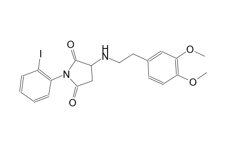 3-{[2-(3,4-dimethoxyphenyl)ethyl]amino}-1-(2-iodophenyl)-2,5-pyrrolidinedione