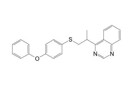 4-[1-(4-phenoxyphenyl)sulfanylpropan-2-yl]quinazoline