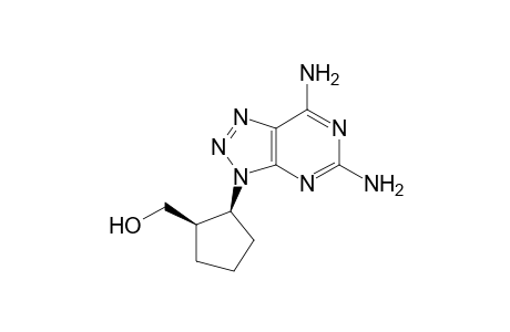 CIS-9-(2-HYDROXYMETHYLCYCLOPENTYL)-2,6-DIAMINO-8-AZAPURINE