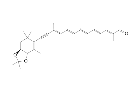 (2E,4E,6E,8E,10E)-13-[(7aS)-2,2,4,6,6-pentamethyl-7,7a-dihydro-3aH-1,3-benzodioxol-5-yl]-2,7,11-trimethyl-trideca-2,4,6,8,10-pentaen-12-ynal