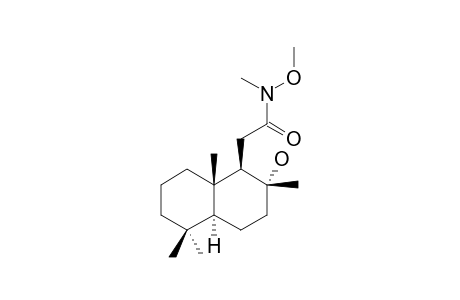 (1S,2S,4AS,8AS)-N-METHOXY-N-METHYL-1-(2-HYDROXY-2,5,5,8A-TETRAMETHYLDECAHYDRONAPHTHALENYL)-ACETAMIDE