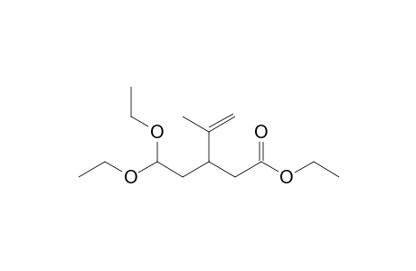 3-(2,2-diethoxyethyl)-4-methyl-4-pentenoic acid ethyl ester