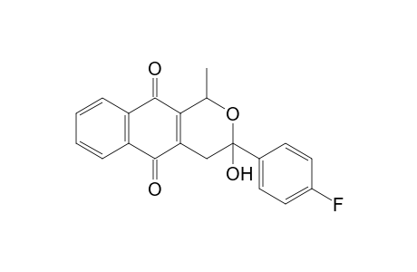 3-(4-fluorophenyl)-3-hydroxy-1-methyl-1,4-dihydrobenzo[g]isochromene-5,10-quinone