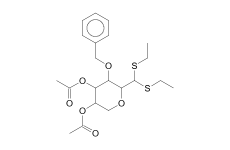 ACETIC ACID, 5-ACETOXY-3-BENZYLOXY-2-(BIS-ETHYLSULFANYL-METHYL)-TETRAHYDRO-PYRAN-4-YL ESTER