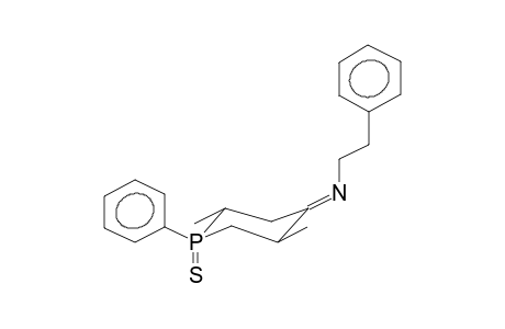 E-2,5-DIMETHYL-1-PHENYL-1-THIOXO-4-(2-PHENYLETHYLIMINO)PHOSPHORINANE(ISOMER 1)